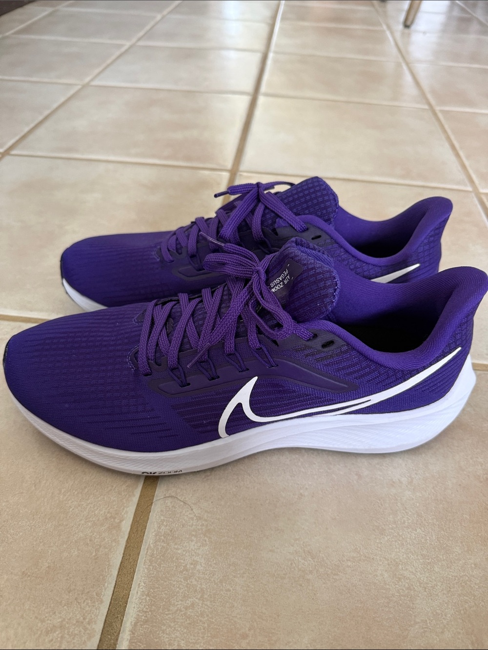 Nike Men’s Purple Athletic Running Shoes with White Swoosh Accent *Never worn*
